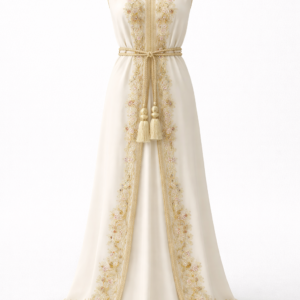 Djellaba maroccaine élégante et brodée